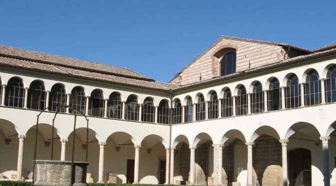 CONSOLIDATION WORK IN THE UPPER CLOISTERS AND ARCHAEOLOGICAL HALL OF THE NATIONAL ARCHAEOLOGICAL MUSEUM OF UMBRIA, DAMAGED BY THE EARTHQUAKE