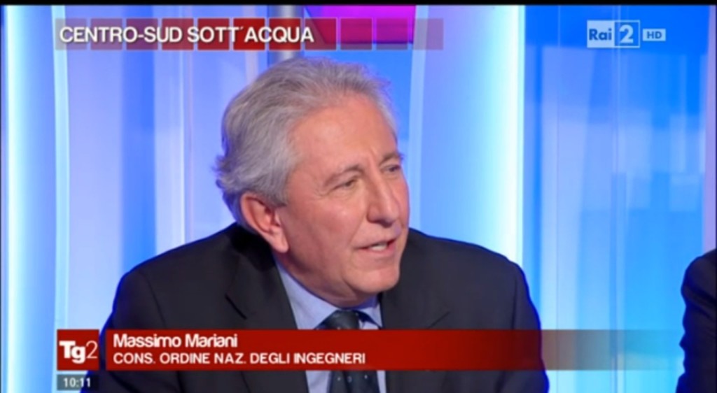 Massimo Mariani, Consigliere C.N.I., ospite a "TG2 Insieme"