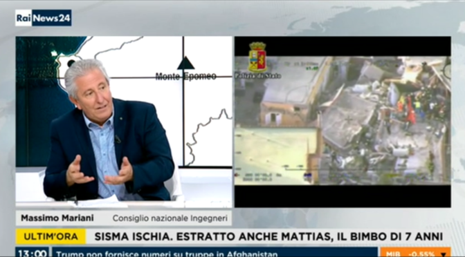 <span lang ="it">RAINEWS 24 22/08/2017 – Terremoto Ischia – Massimo Mariani (1 di 2)</span>