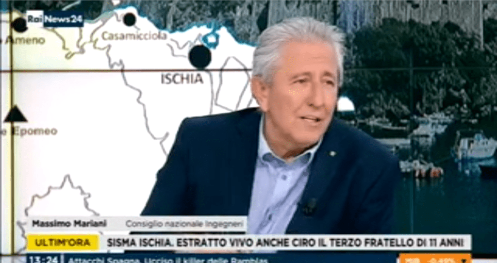 RAINEWS 24 22/08/2017 – Terremoto Ischia – Massimo Mariani (2 di 2)
